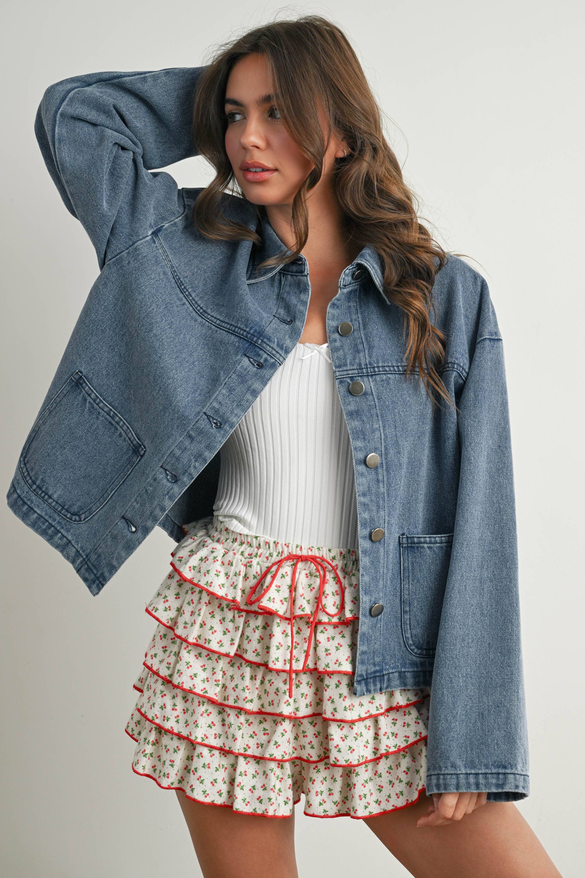 Cherry Print Skort