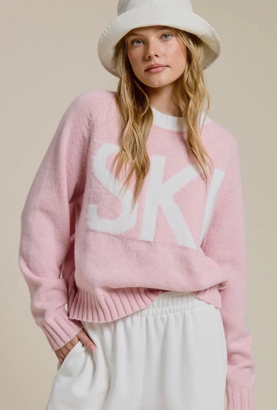 Baby Pink SKI Sweater - eloise boutique
