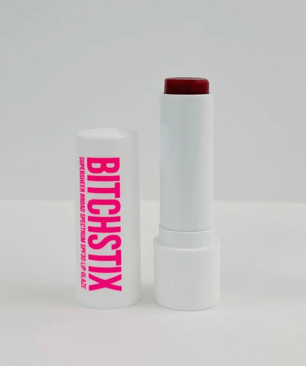Bitchstix SUPERSHEER LIP GLAZE Wild Cherry - SPF30 Broad Spectrum - eloise boutique