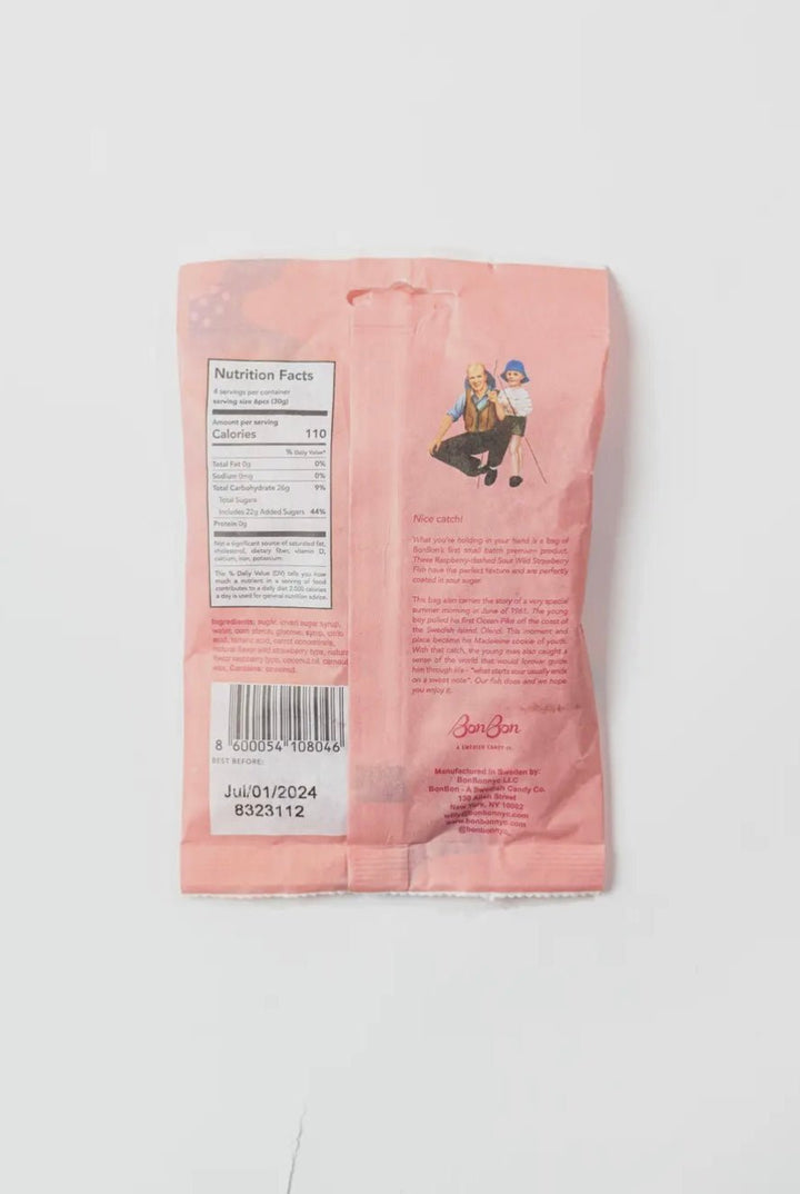 Bon Bon’s Sour Wild Strawberry Fish - eloise boutique