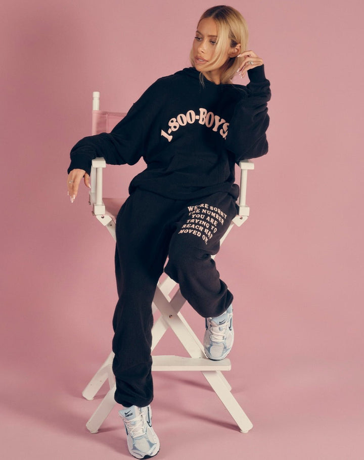 Boys Lie Black 1 - 800 Boys Lie Mac Slim Sweats - eloise boutique