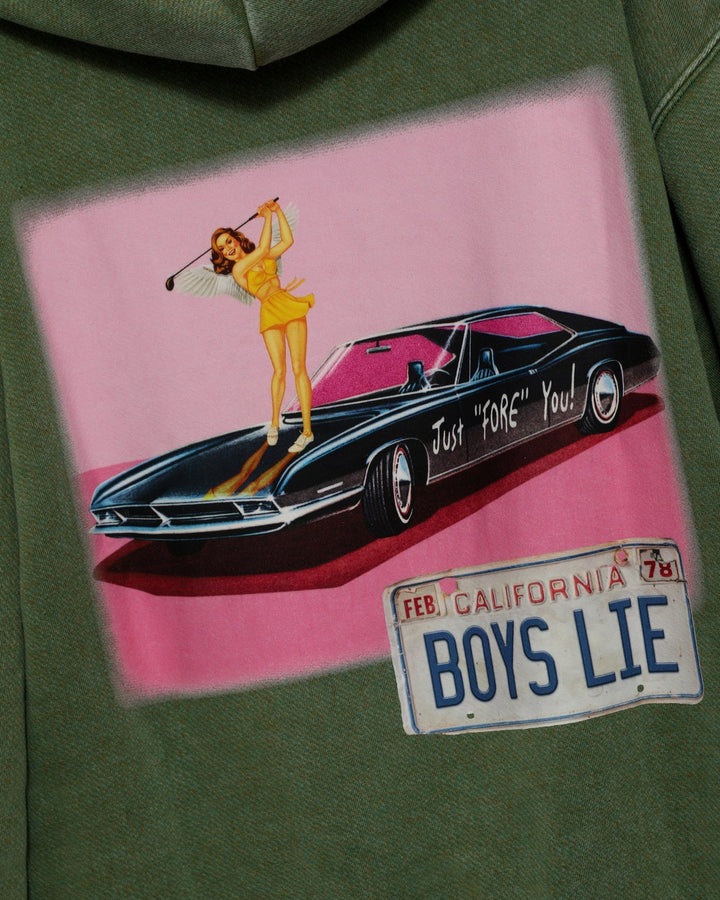 Boys Lie Just Fore You Racer Hoodie - eloise boutique