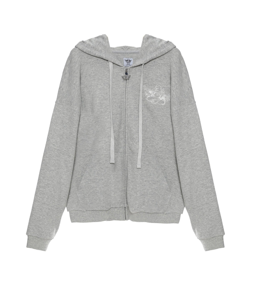 Boys Lie Later Cowboy Harley Zip Hoodie - eloise boutique