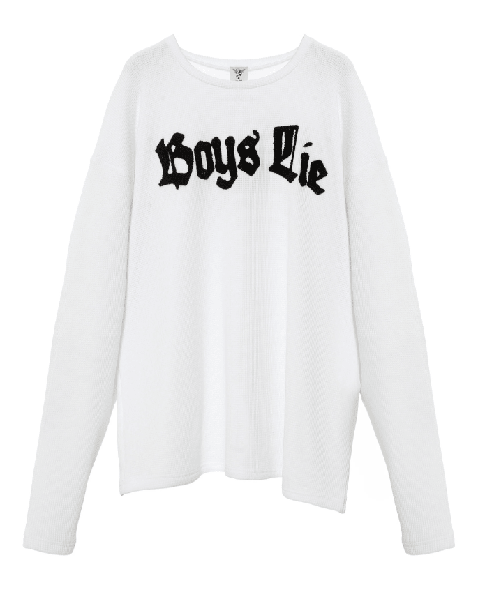 Boys Lie Rocker Thermal Boyfriend Longsleeve - eloise boutique