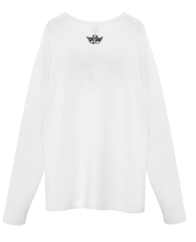 Boys Lie Rocker Thermal Boyfriend Longsleeve - eloise boutique