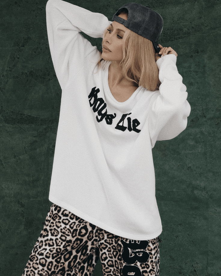 Boys Lie Rocker Thermal Boyfriend Longsleeve - eloise boutique