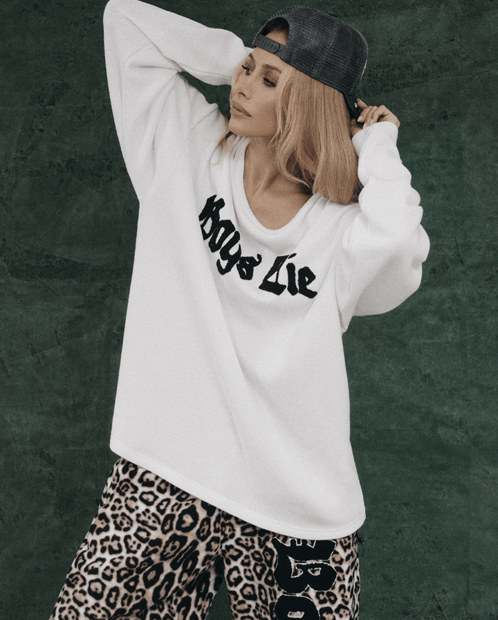 Boys Lie Rocker Thermal Boyfriend Longsleeve - eloise boutique