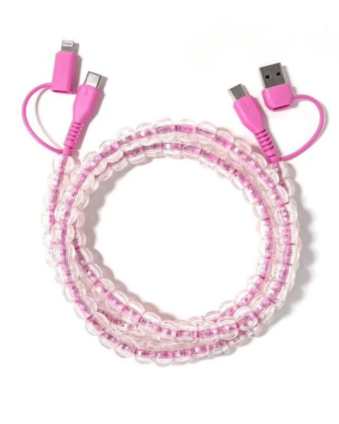 Bubbles Pink 6.6ft Charging Cable - eloise boutique