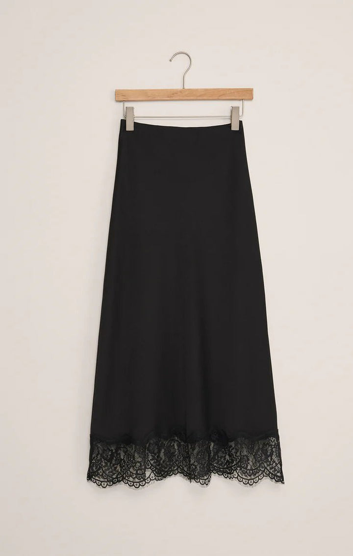 Cinder Lace Satin Midi Skirt - eloise boutique