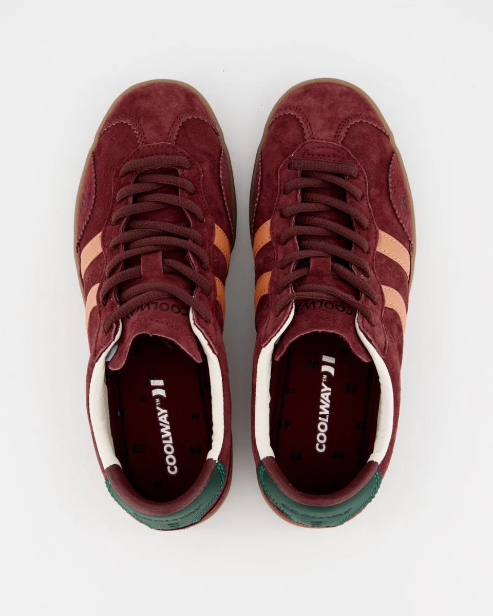 Coolway Kizuna Deep Burgundy Sneaker - eloise boutique