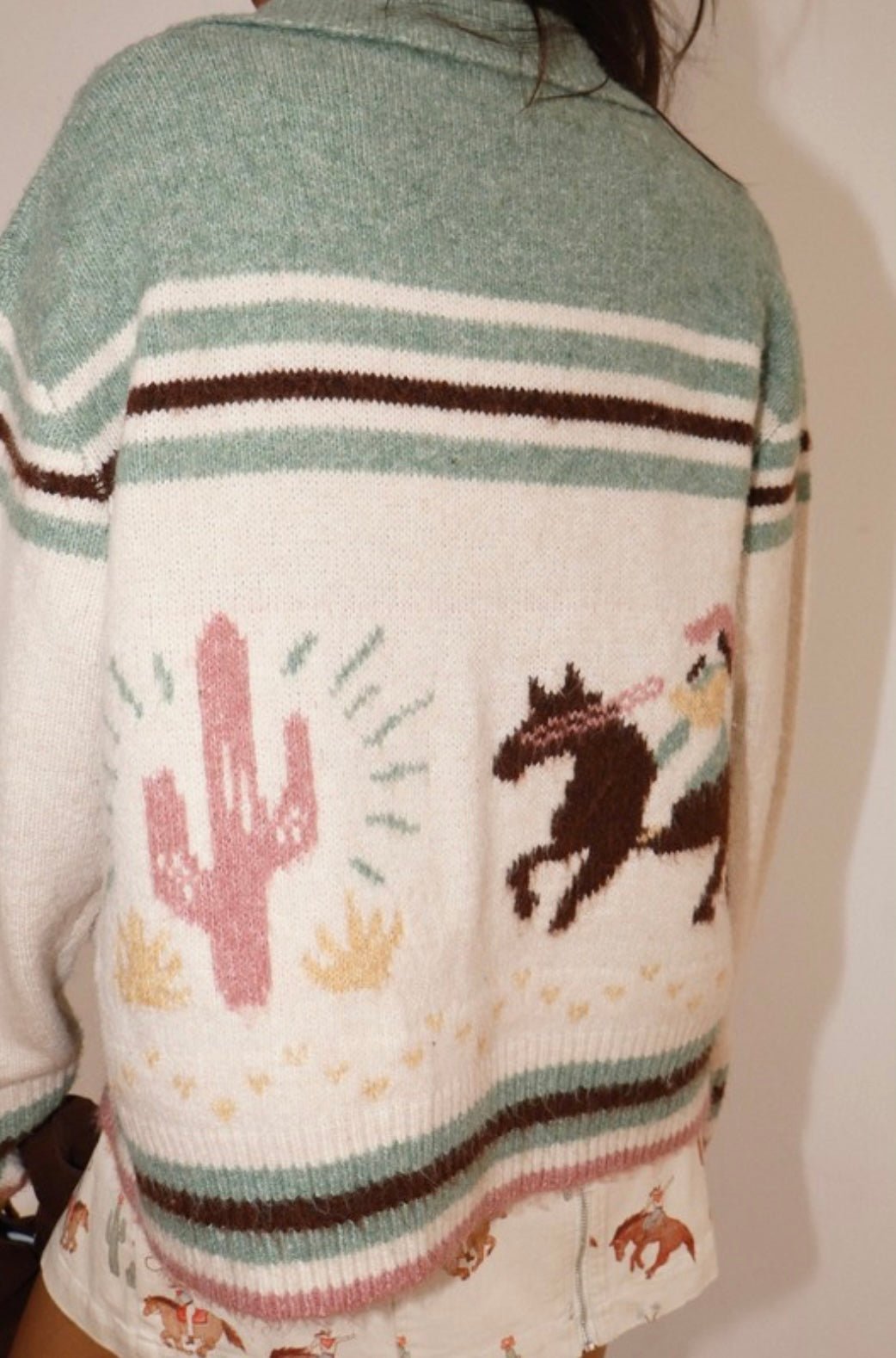 Cowboy Desert Zip Knit Cardigan - eloise boutique