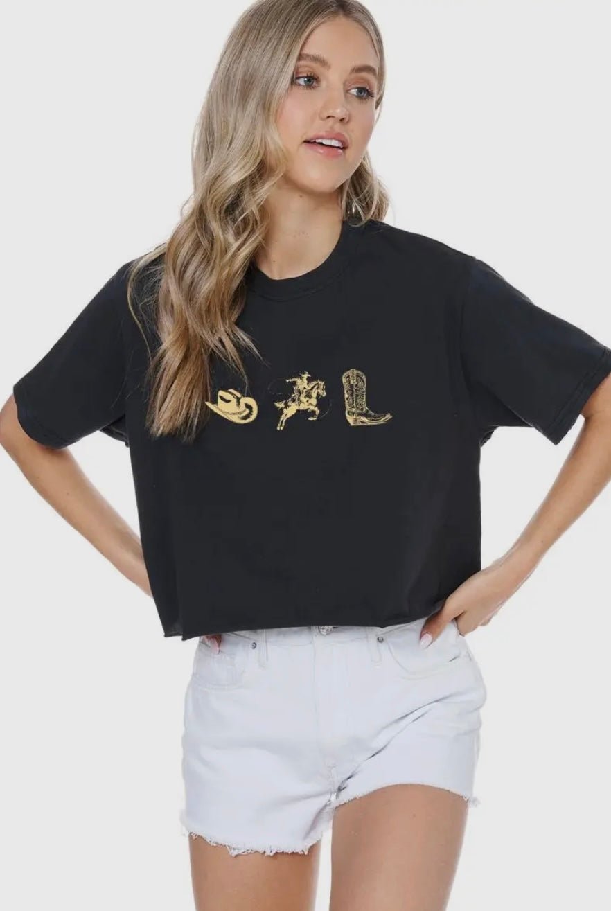 Cowboy Essentials Graphic Tee - eloise boutique