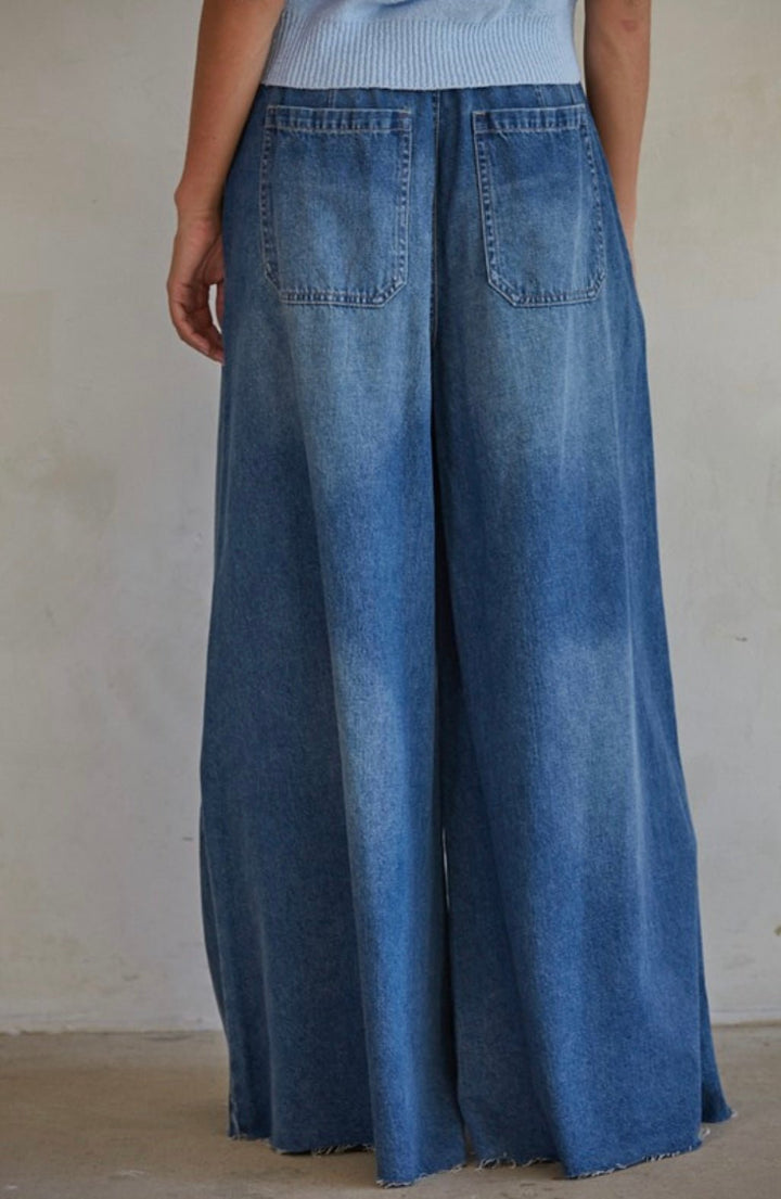 Dark Denim Bell Jar Pants - eloise boutique