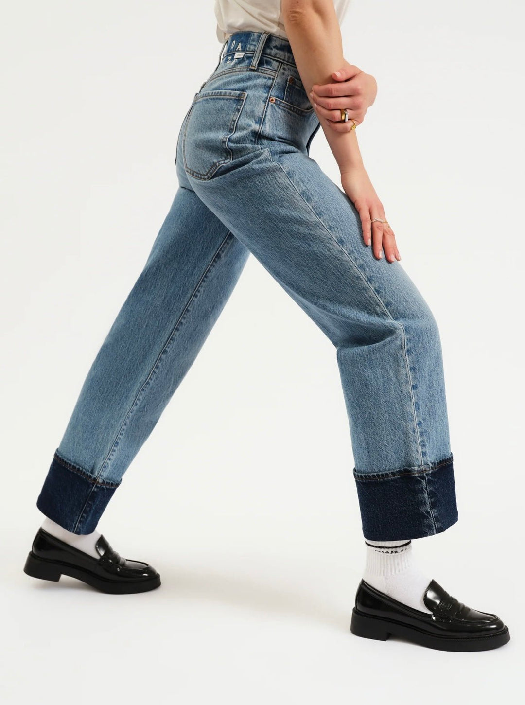 Daze Denim Eastside High Rise Loose In Plunge - eloise boutique
