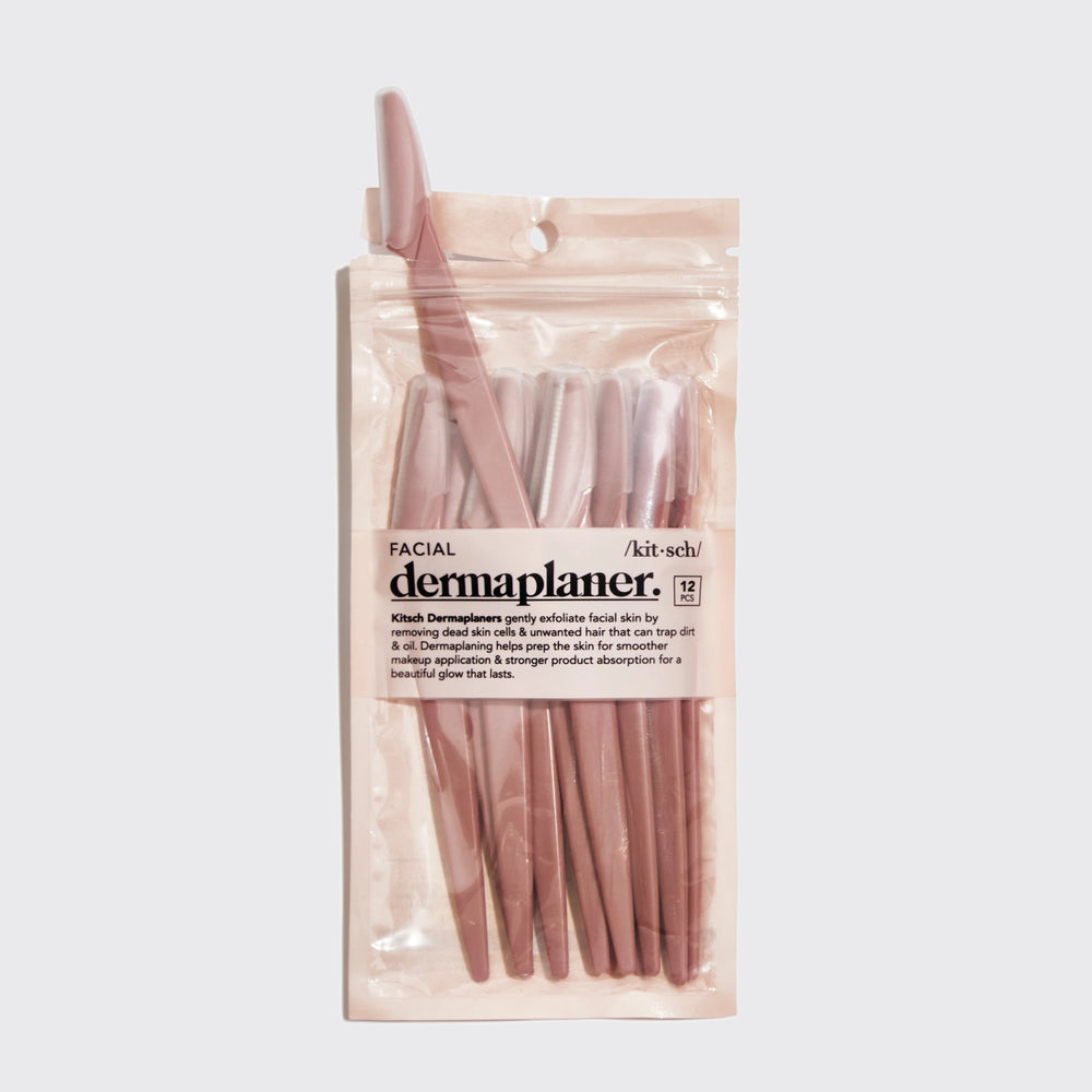 Kitsch dermaplaner set in clear packaging on a white background