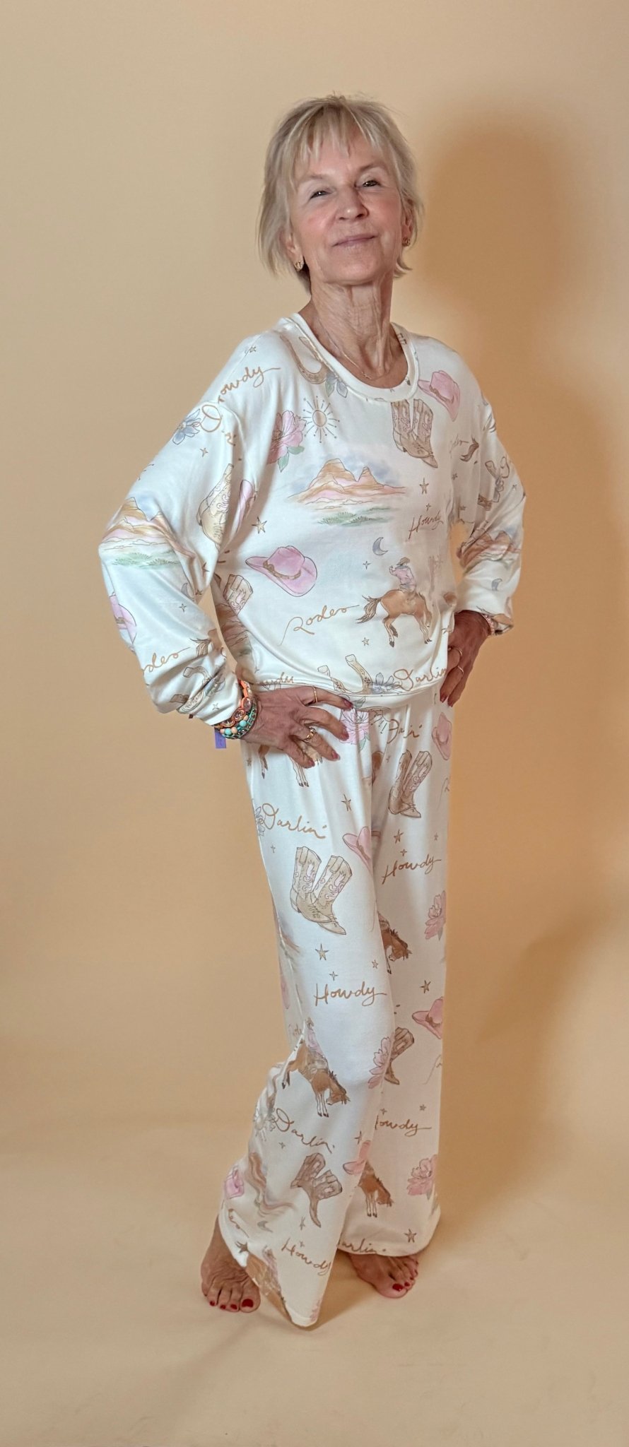 Desert Rose Long Sleeve Top - eloise boutique