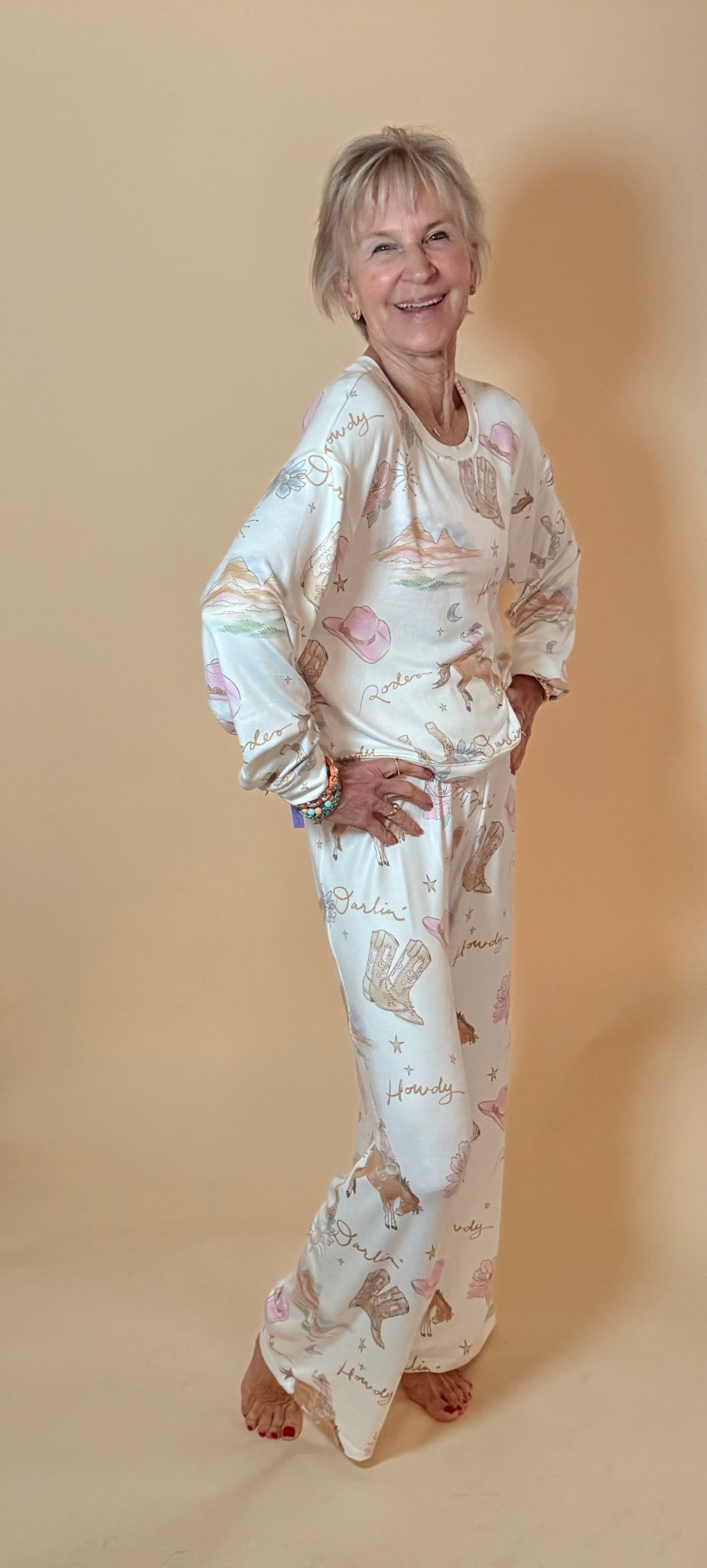 Desert Rose Long Sleeve Top - eloise boutique