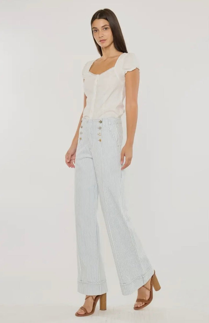 Elora High Rise Wide Leg Trousers - eloise boutique
