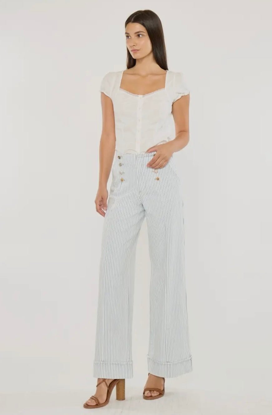 Elora High Rise Wide Leg Trousers - eloise boutique
