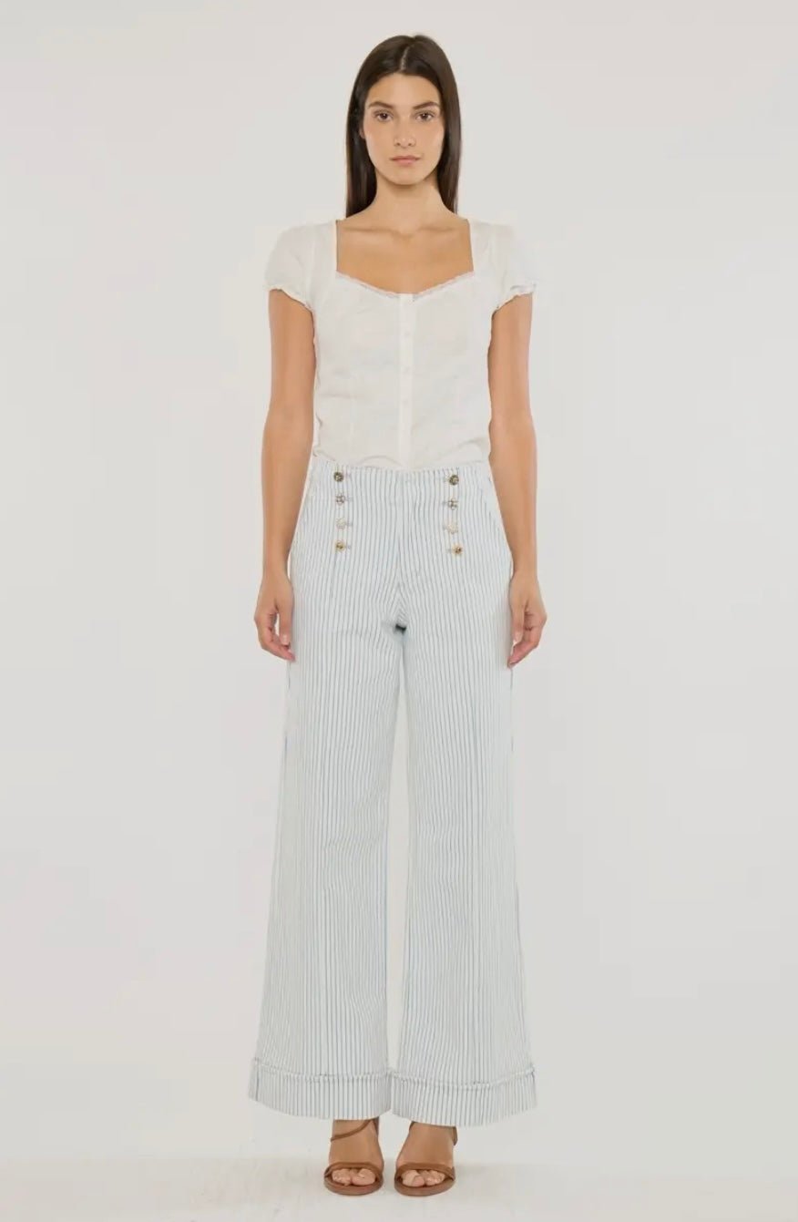 Elora High Rise Wide Leg Trousers - eloise boutique