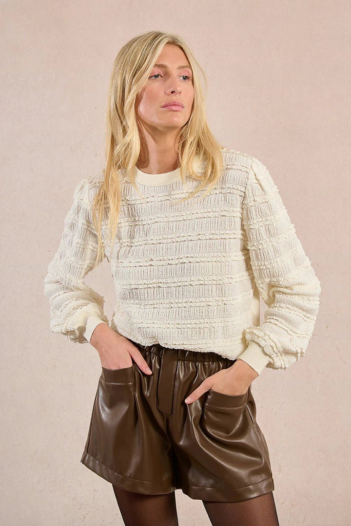 Embossed Knit Top - eloise boutique