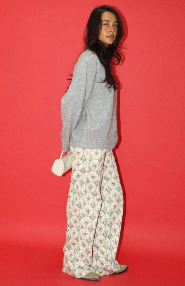 Embroidered Cowboy Knit Sweater - eloise boutique