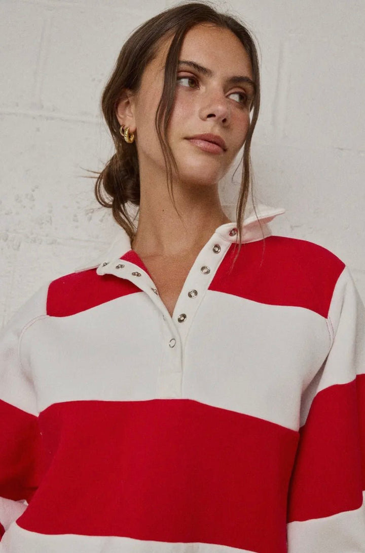 Everly Striped Pullover - eloise boutique