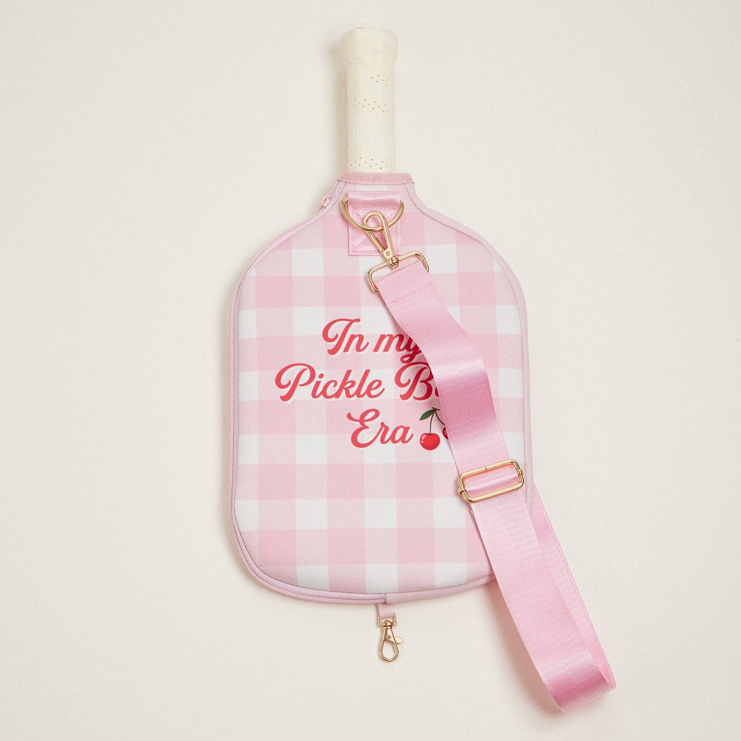 Checker-and-Cherry Pickleball-Paddle-Bag