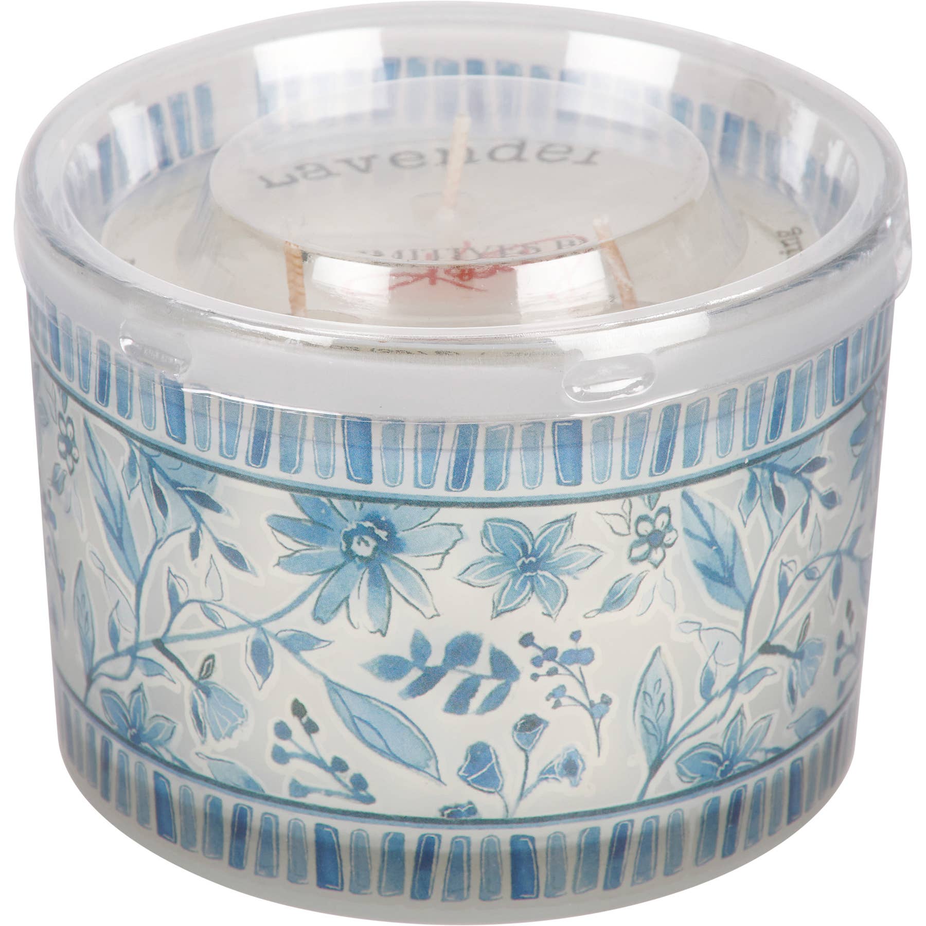Blue Florals Candle