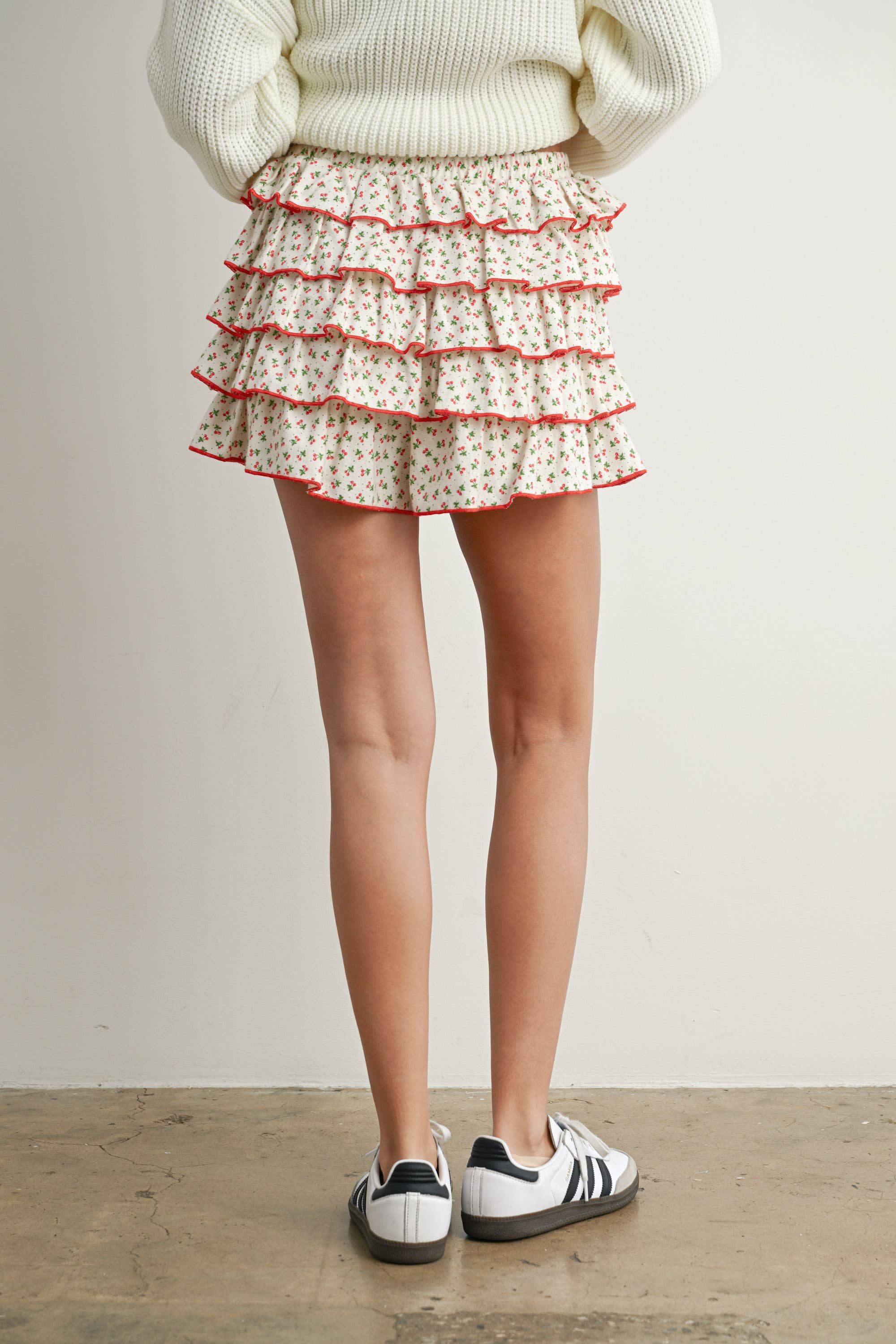 Cherry Print Skort
