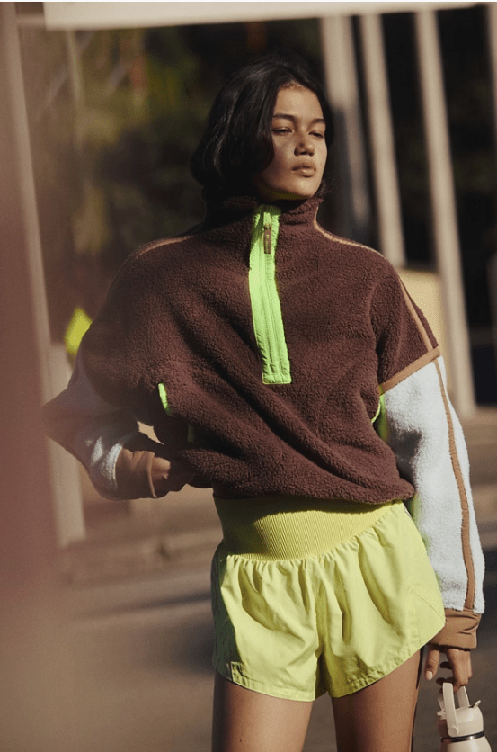 Free People Movement Mountain High Colorblock 1/2 Zip Fleece - eloise boutique