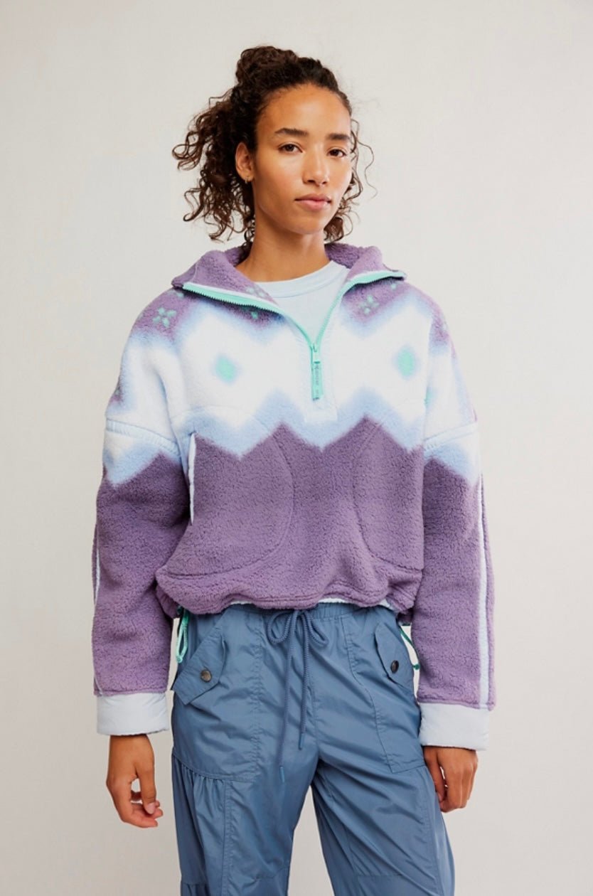 Free People Movement Printed Mountain High 1/2 Zip - eloise boutique