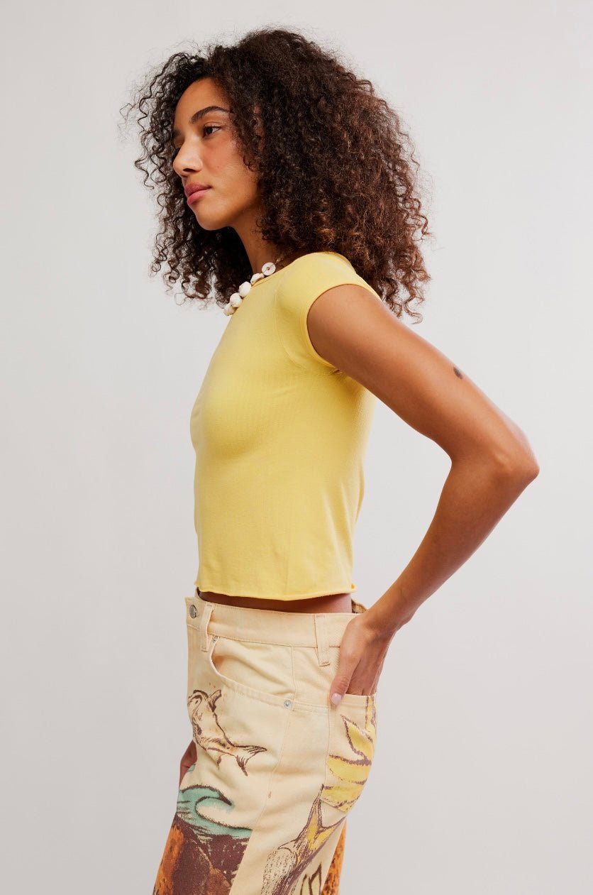 Free People So Soft Seamless Modal Tee - eloise boutique