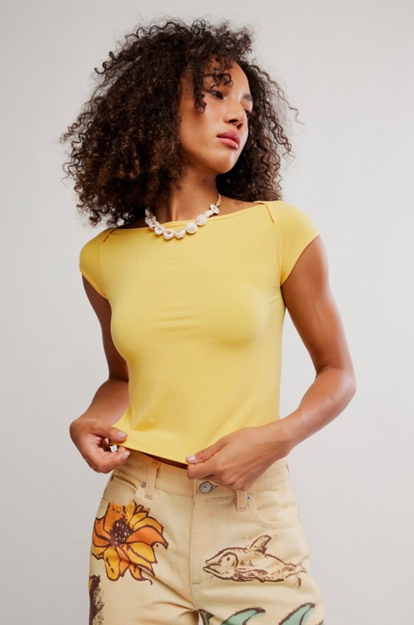 Free People So Soft Seamless Modal Tee - eloise boutique