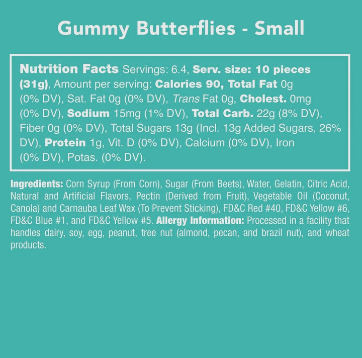 Gummy Butterflies - eloise boutique