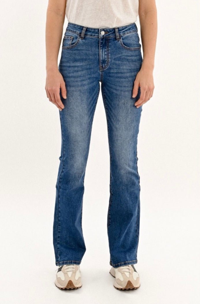 High Waisted Boot Cut Jeans - eloise boutique