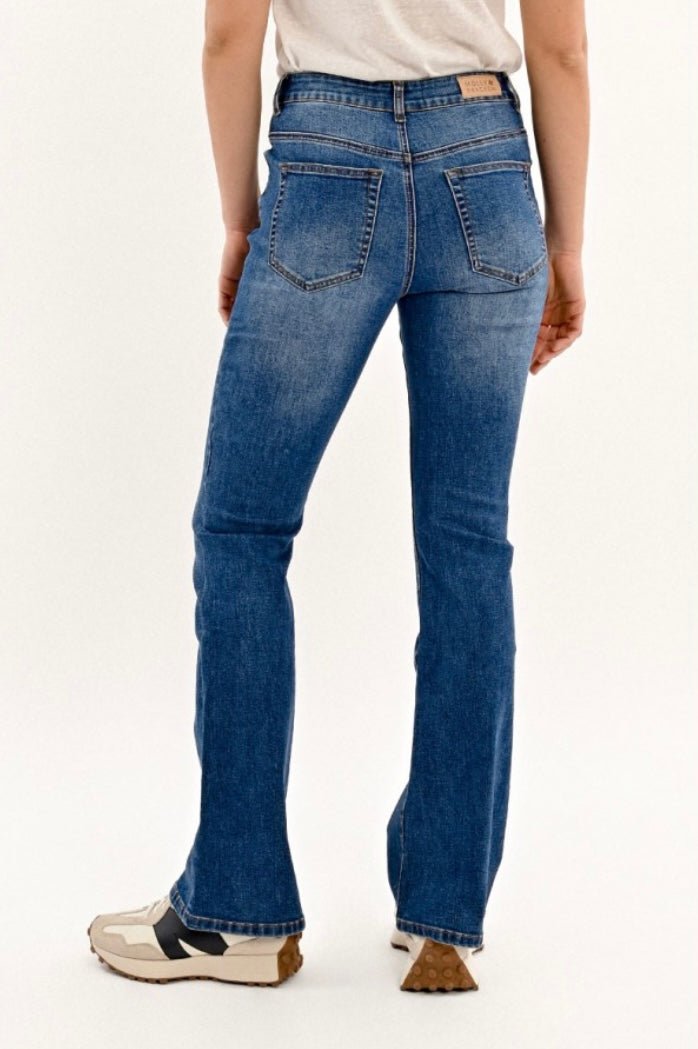 High Waisted Boot Cut Jeans - eloise boutique
