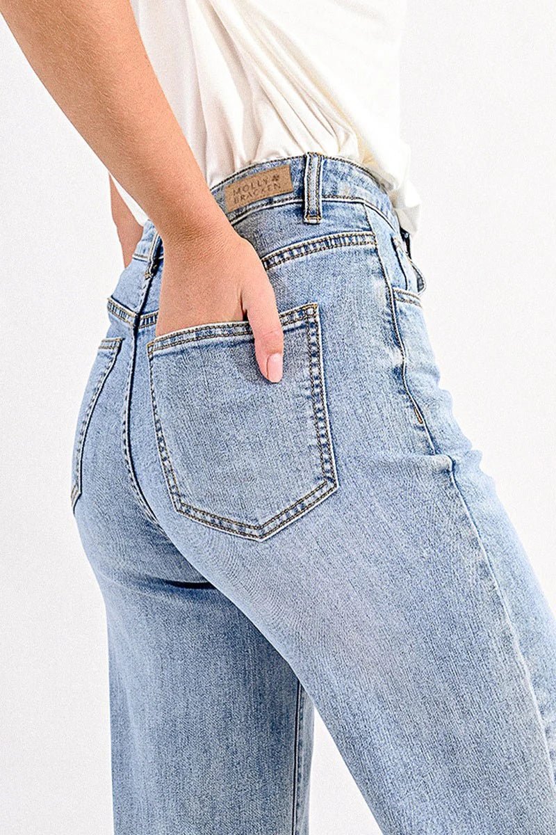 High Waisted Wide Leg Jean - eloise boutique