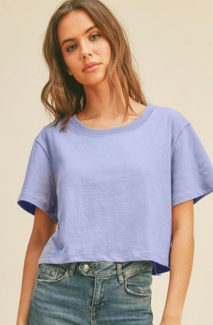 Hones Tee Short Cropped T-Shirt - eloise boutique