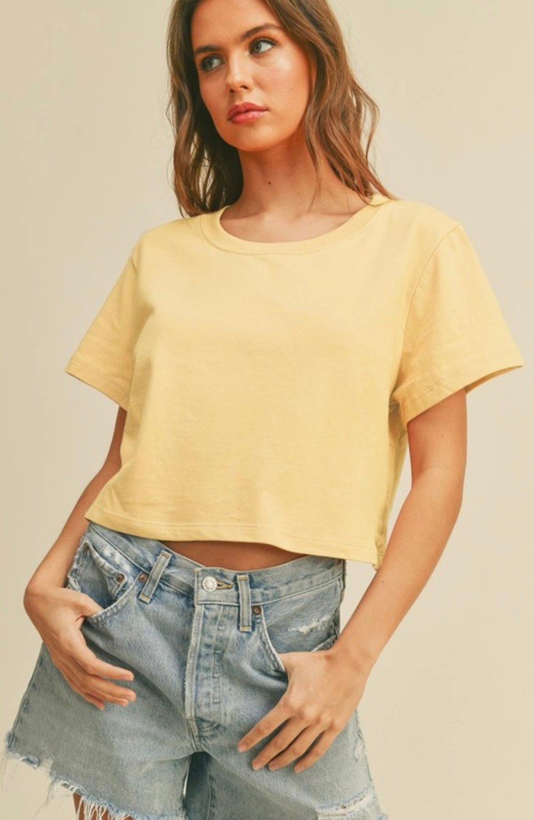 Hones Tee Short Cropped T-Shirt - eloise boutique
