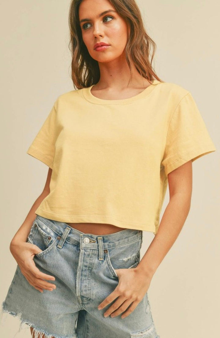 Hones Tee Short Cropped T-Shirt - eloise boutique