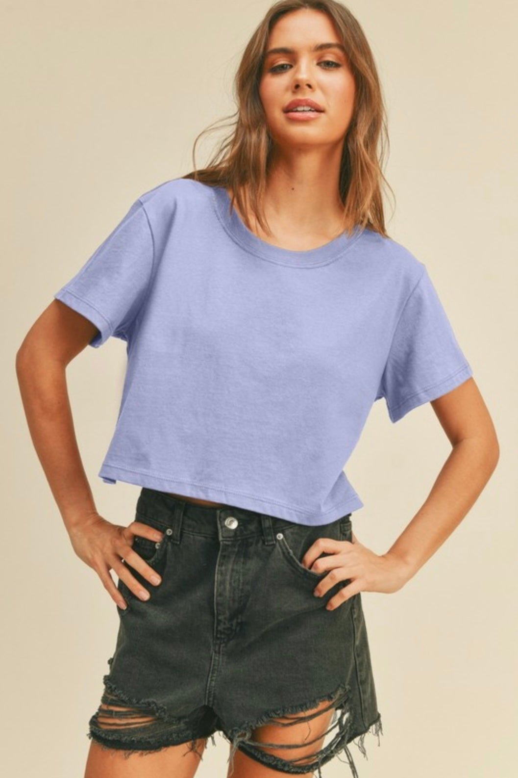Hones Tee Short Cropped T-Shirt - eloise boutique