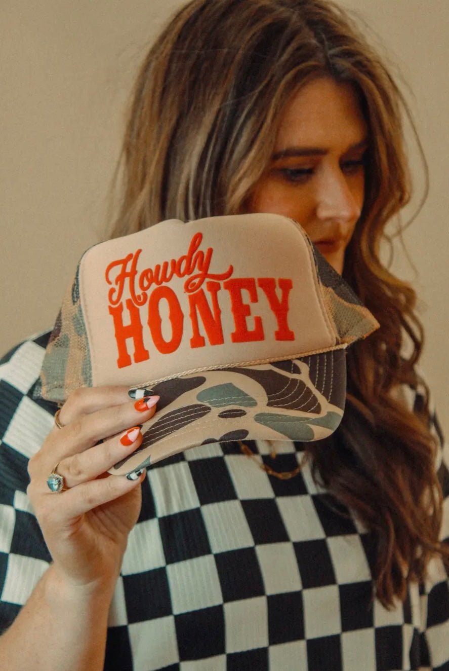 Howdy Honey, Western Trucker Hat - eloise boutique