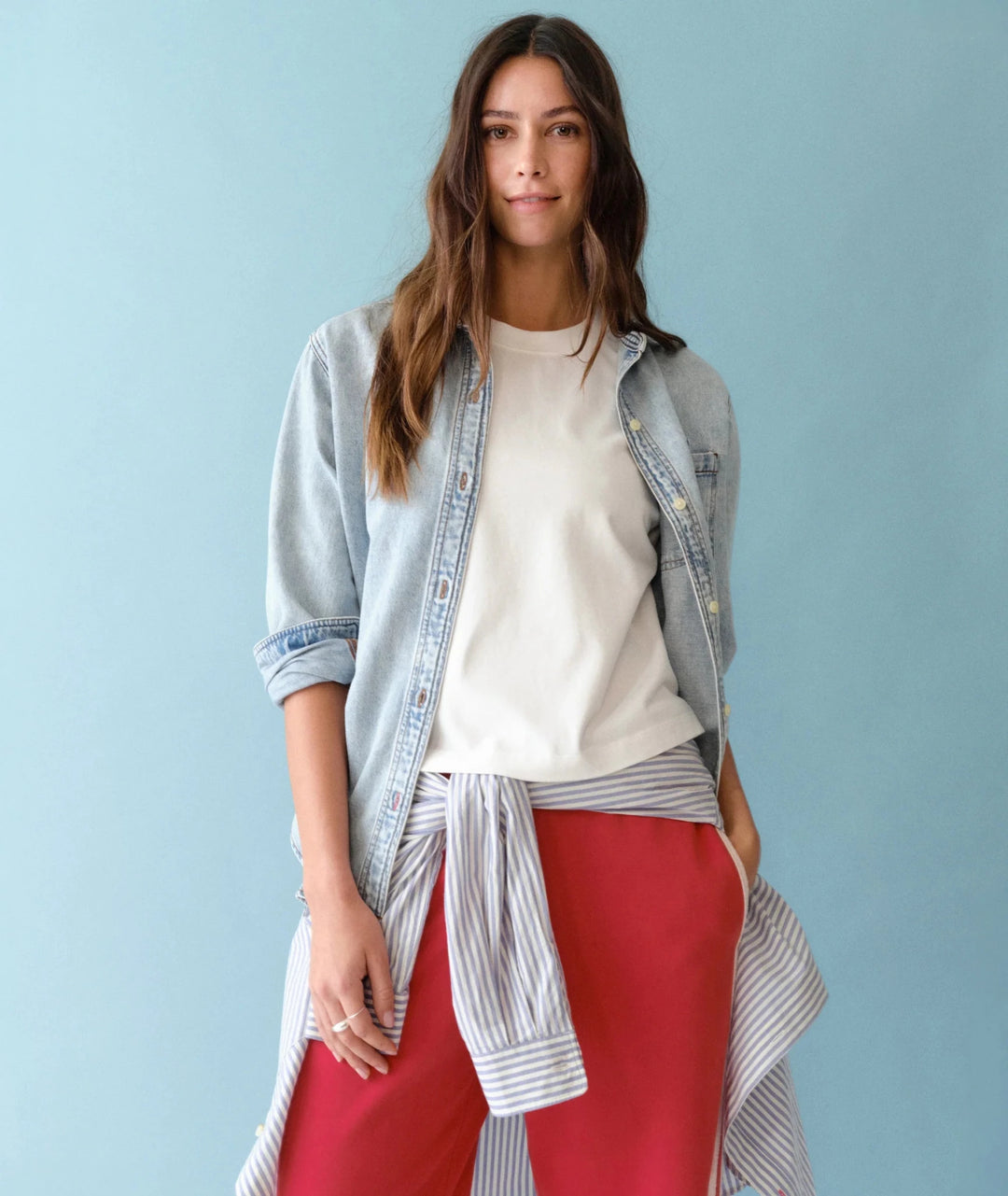 Jane relaxed Denim Shirt - eloise boutique