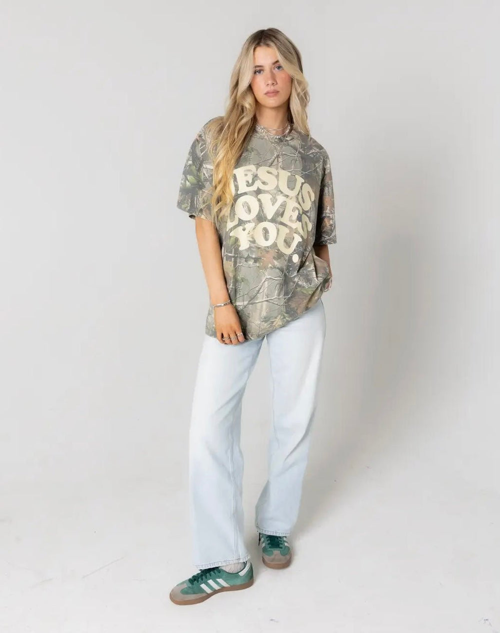 Jesus Loves You Camo Tee - eloise boutique
