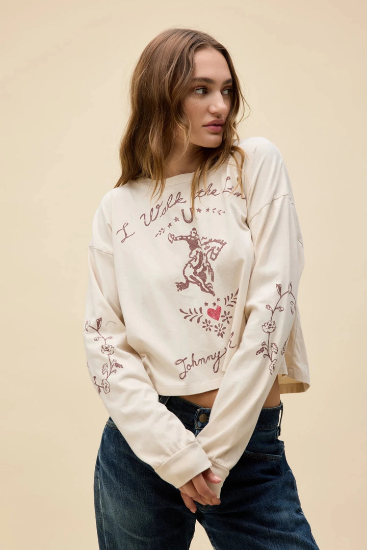 Johnny Cash Walk The Line Meet &amp; Greet Long Sleeve - eloise boutique