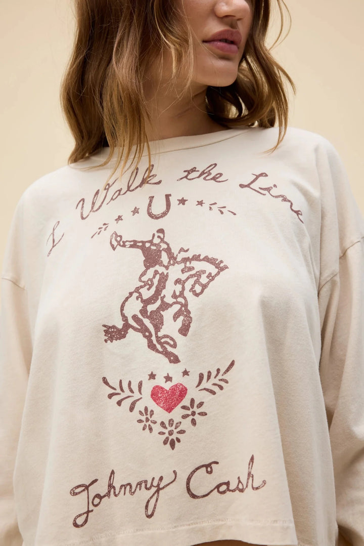 Johnny Cash Walk The Line Meet &amp; Greet Long Sleeve - eloise boutique