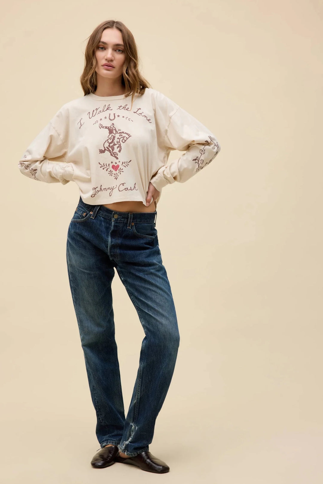 Johnny Cash Walk The Line Meet &amp; Greet Long Sleeve - eloise boutique