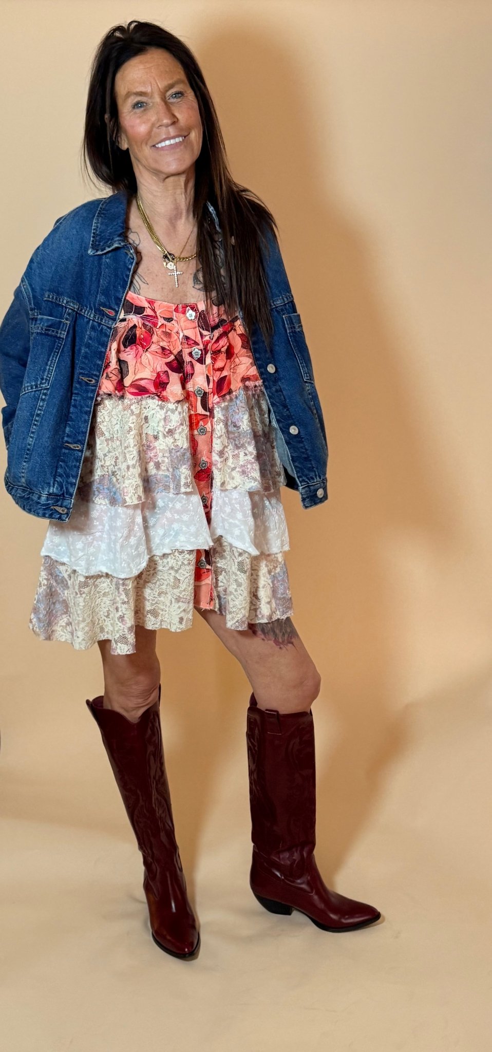 Juniper Patchwork Tiered Mini - eloise boutique