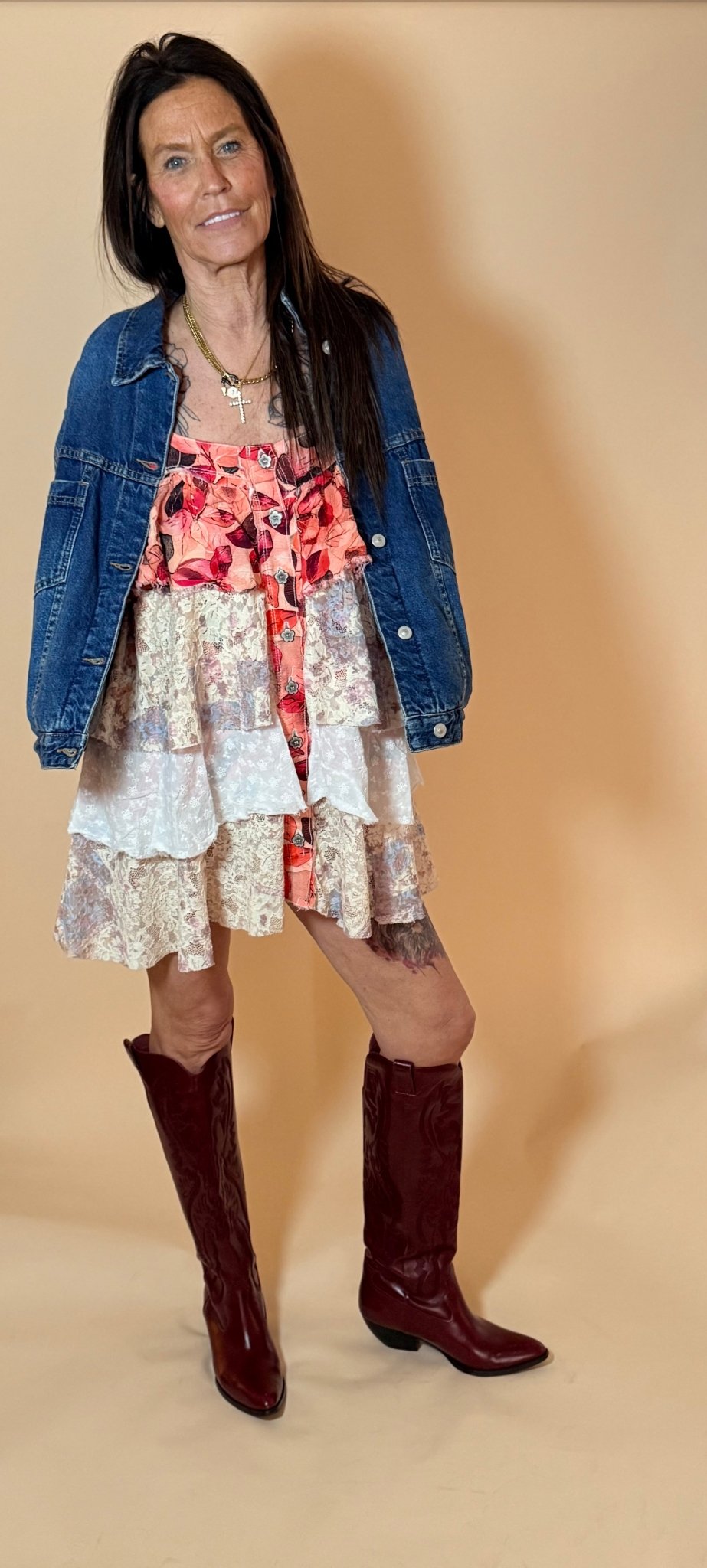 Juniper Patchwork Tiered Mini - eloise boutique